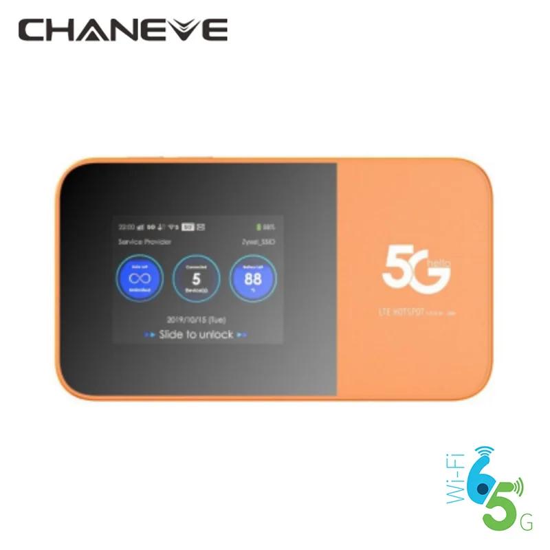 CHANEVE   5G  Wi-Fi SIM ޴ , Wifi6 Mifi ֽ   802.11ax 1200Mbps ڵ  